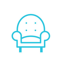 Relax Armchair Sofa Couch Icon From Blue Set