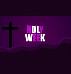 Colorful Text Holy Week 2024 Amazind Design