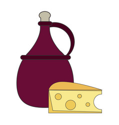 Jug Wine And Cheese Design