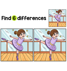 Dancing Ballerina Girl Find The Differences