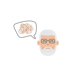 Dementia Man Alzheimer Old Male Icon