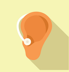 Digital Hearing Device Icon Flat Social