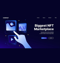 Landing Web Page For Nft Marketplace