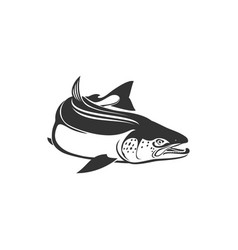 Bluefish Mascot Isolated Mackerel Tuna Fish Icon