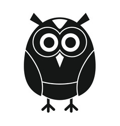 Sad Owl Black Simple Silhouette Icon