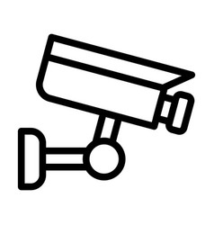 Security Camera Thick Line Icon