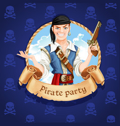 Cute Pirate Banner For Party