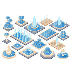 Isometric Fountain Set