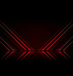 Red Neon Lines Abstract Technology Background