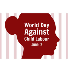 World Day Against Child Labor Concept Template