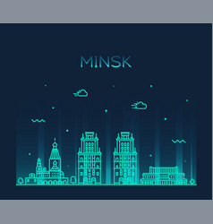 Minsk Skyline Belarus A Linear