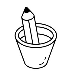 A Pencil Case Line Isometric Icon