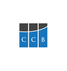 Ccb Letter Logo Design On Black Background