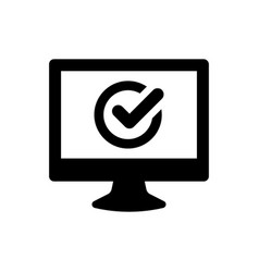 Computer Monitor Check Icon