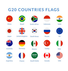 G20 Country Flag Mexico Usa Canada