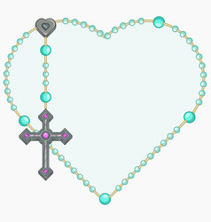 Heart Shaped Catholic Rosary