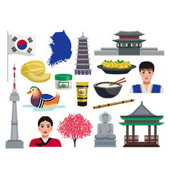 Korea Travel Icon Set