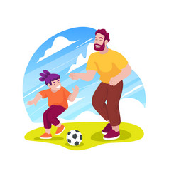 Football Isolated Cartoon