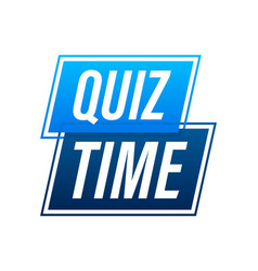 Quiz Time Icon Emblem Label