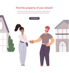 Realtor Shaking Hands With Man Buying A House