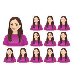 Woman Expressions Set