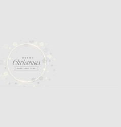 Merry Christmas Elegant Festival Banner With Text