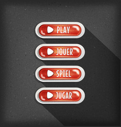 Play Buttons Design In Multiple Languages