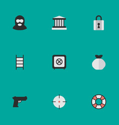 Set Of Simple Offense Icons