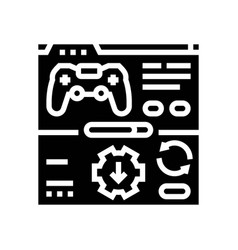 Updates Game Development Glyph Icon