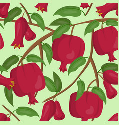 Pomegranate Pattern Vintage Food Print Harvest