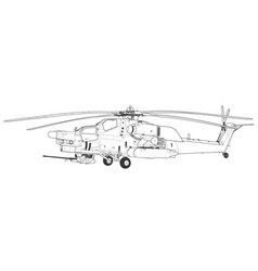 Mi 28 Havoc Military Attack Combat Helicopter