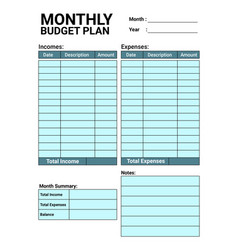 Beautiful Monthly Budget Planner