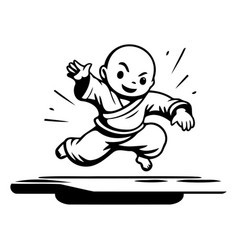 Cartoon Karate For T-shirt Print Or Poster