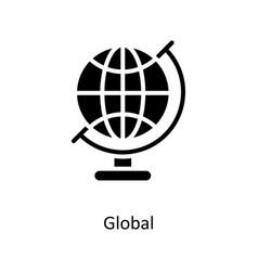 Global Solid Icons Simple Stock