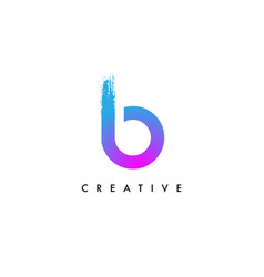 Purple Blue Letter B Logo Icon Design