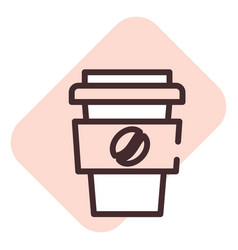 Restaurant Coffee To Go On A White Background