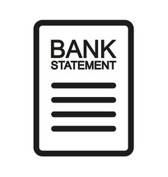 Bank Statement Icon Financial Statement