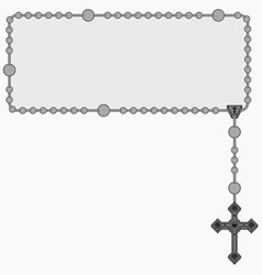 Photo Frame With Catholic Rosary