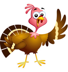 Cute Turkey Baby Cartoon Character