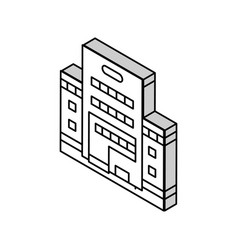 Hospital Building Isometric Icon