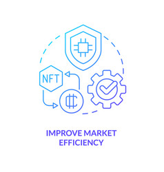 Improve Market Efficiency Blue Gradient Concept