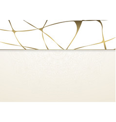 Light Background With Gold Kintsugi And Golden