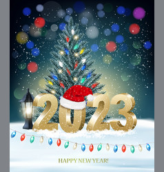 New Year And Merry Christmas Holiday Background