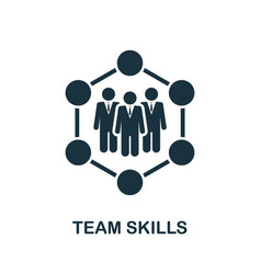 Team Skills Icon Simple Creative Element Filled