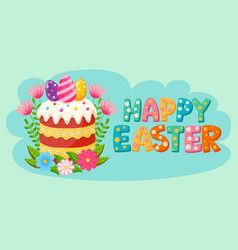 Colorful Cheerful Poster For Happy Easter