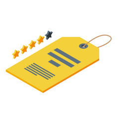 Price Tag Marketing Icon Isometric