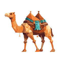 Abstract Camel Icon Isolated