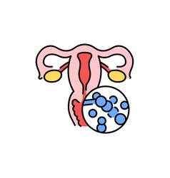 Candida Fungi Albicans Color Line Icon Human