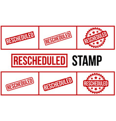 Rescheduled Rubber Stamp Set