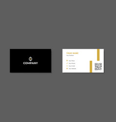 Simple Minimalist Business Card With Two Sided